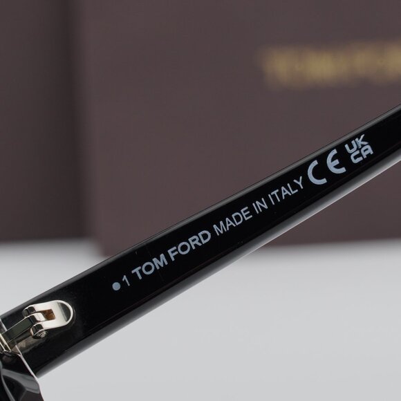 Tom Ford FT1008 01B Maeve Butterfly Sunglasses - Black/Smoke main image 7